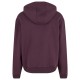 Fluffy Zip Hoody Plum Purple