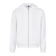 Fluffy Zip Hoody White