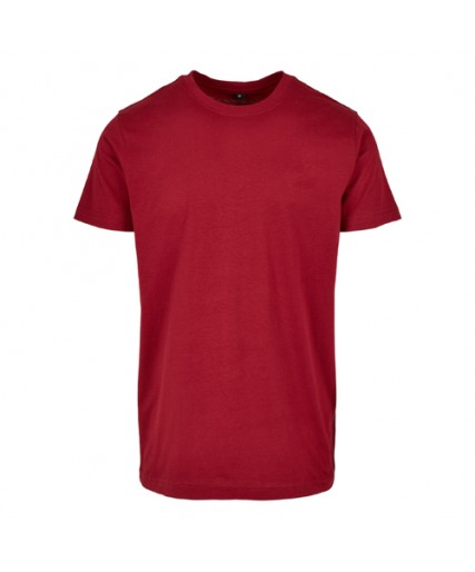 Basic Round Neck T-Shirt Burgundy Basic Round Neck T-Shirt Burgundy