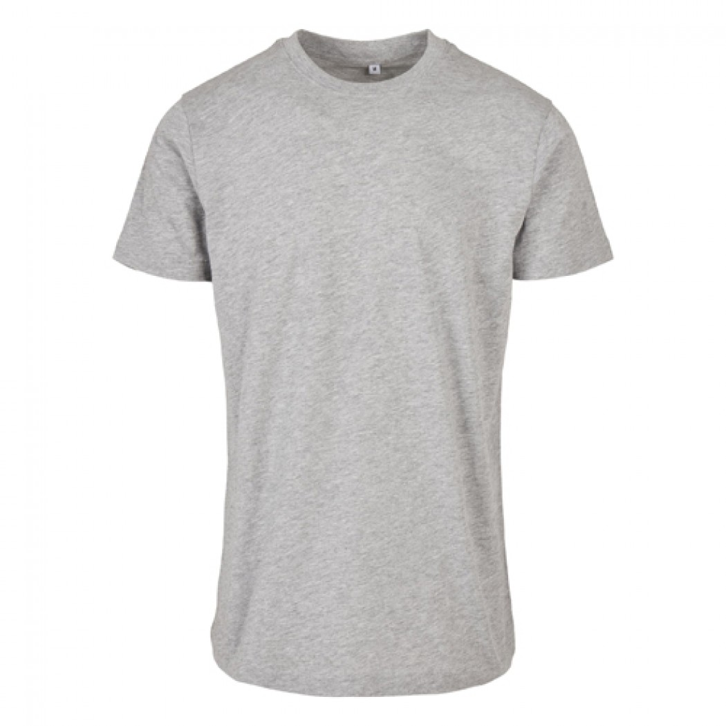 Basic Round Neck T-Shirt Heather Grey Basic Round Neck T-Shirt Heather Grey