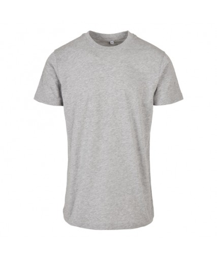 Basic Round Neck T-Shirt Heather Grey Basic Round Neck T-Shirt Heather Grey