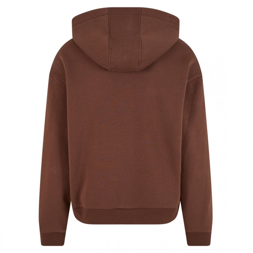 Fluffy Hoody Chocolate Brown