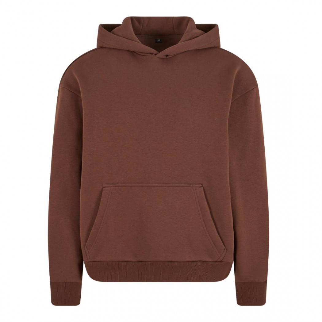 Fluffy Hoody Chocolate Brown