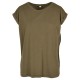 Ladies Organic Extended Shoulder Tee Olive