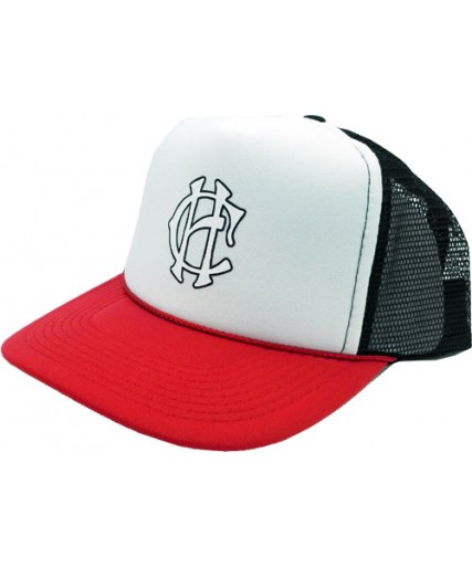 Clobber Helsinki CH Logo Trucker Cap Black / Red / White