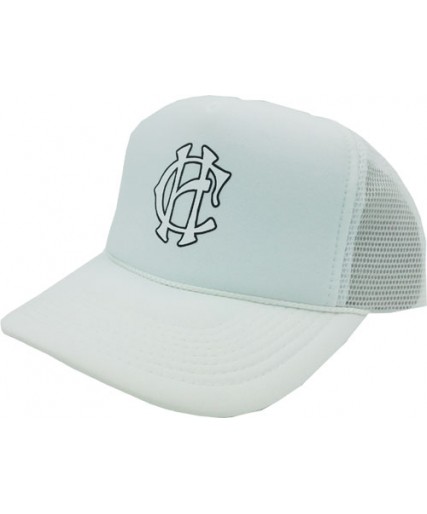 Clobber Helsinki CH Logo Trucker Cap White