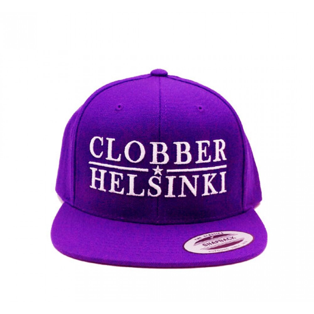 Clobber Helsinki Lone Star Snapback Cap Purple