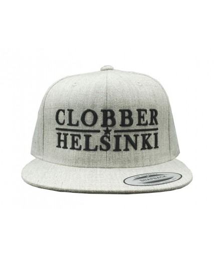 Clobber Helsinki Lone Star Snapback Cap Heather Grey Clobber Helsinki Lone Star Snapback Cap Heather Grey