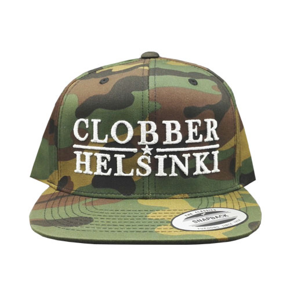 Clobber Helsinki Lone Star Snapback Cap Camo