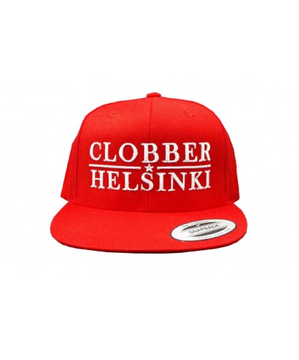 Clobber Helsinki Lone Star Snapback Cap Red Clobber Helsinki Lone Star Snapback Cap Red