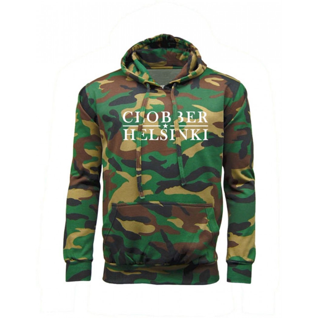 Clobber Helsinki Lone Star Mens Premium Camo Hoodie