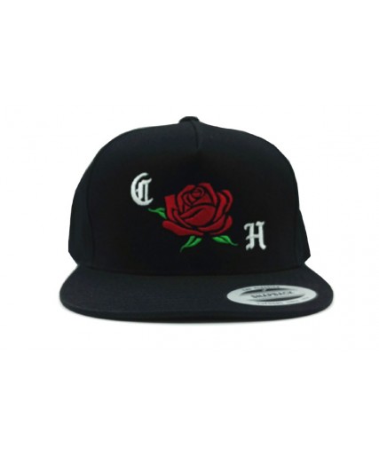 Clobber Helsinki Rose Snapback Cap Black Clobber Helsinki Rose Snapback Cap Black