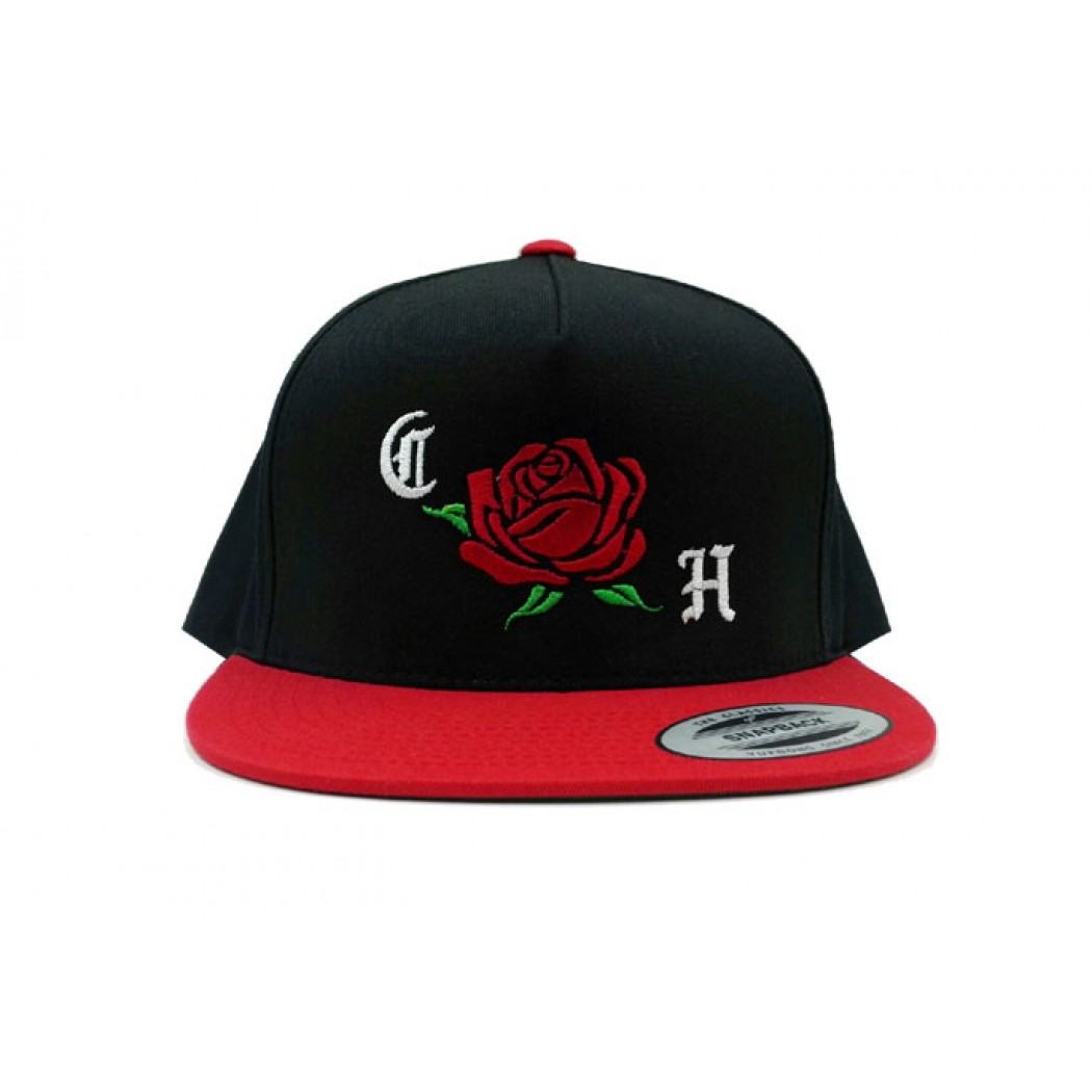 Clobber Helsinki Rose Snapback Cap Black/Red