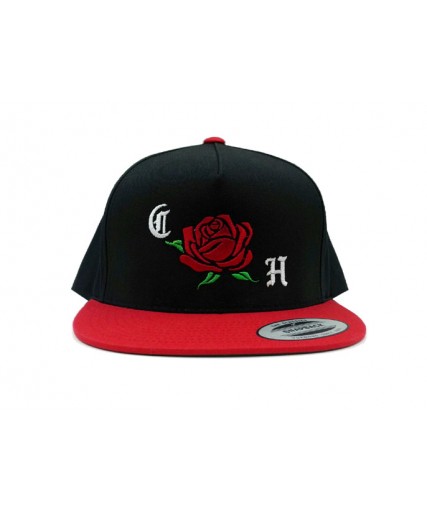 Clobber Helsinki Rose Snapback Cap Black/Red Clobber Helsinki Rose Snapback Cap Black/Red