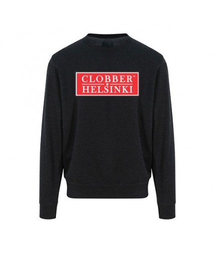 Clobber Helsinki Boxed Mens Crewneck Smoke Black Clobber Helsinki Boxed Mens Crewneck Smoke Black