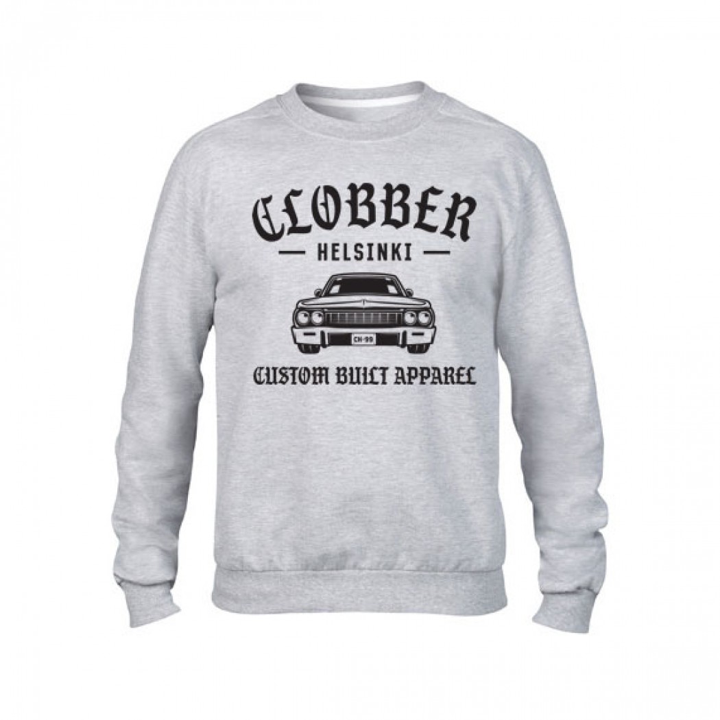 Clobber Helsinki Custom Built Mens Crewneck Shirt Heather Grey