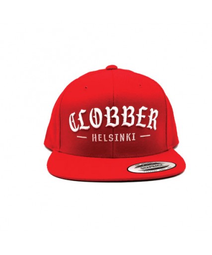 Clobber Helsinki Molotow Snapback Cap Red Clobber Helsinki Molotow Snapback Cap Red