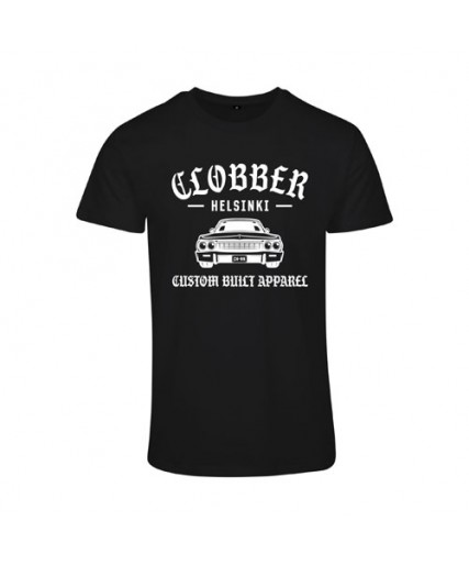 Clobber Helsinki Custom Built Mens Tee Black Clobber Helsinki Custom Built Mens Tee Black