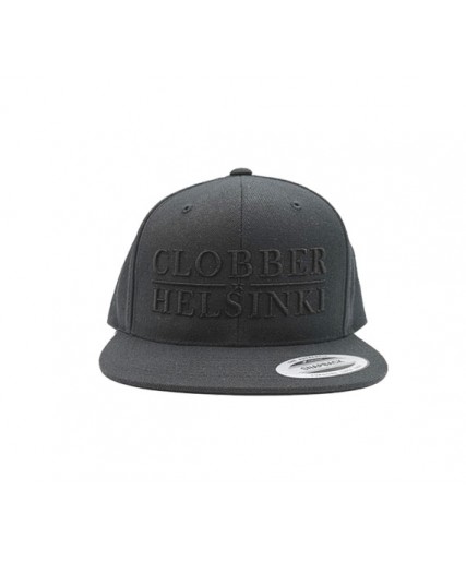 Clobber Helsinki Lone Star Snapback Cap Black/Black Clobber Helsinki Lone Star Snapback Cap Black/Black