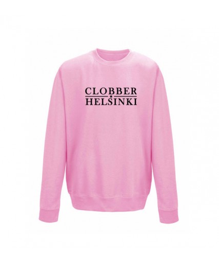 Clobber Helsinki Star Mens Premium Sweatshirt Baby Pink Clobber Helsinki Star Mens Premium Sweatshirt Baby Pink