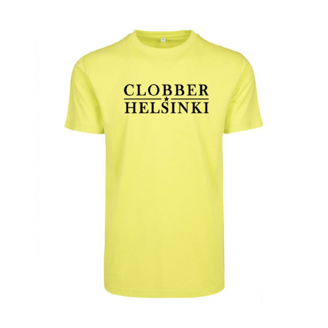 Clobber Helsinki Star Mens Premium Tee Frozen Yellow
