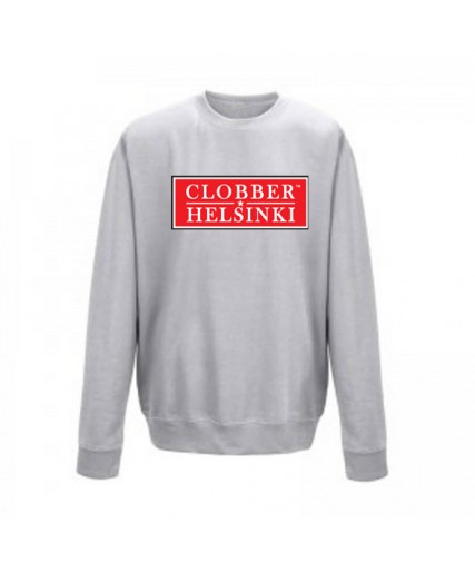 Clobber Helsinki Boxed Hood Mens Crewneck Ash Clobber Helsinki Boxed Hood Mens Crewneck Ash
