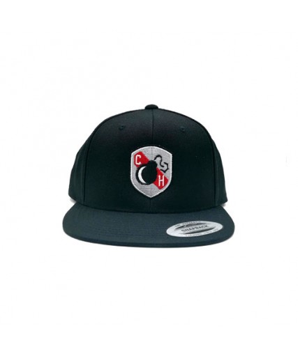 Clobber Helsinki Bomb Padge Snapback Cap Black