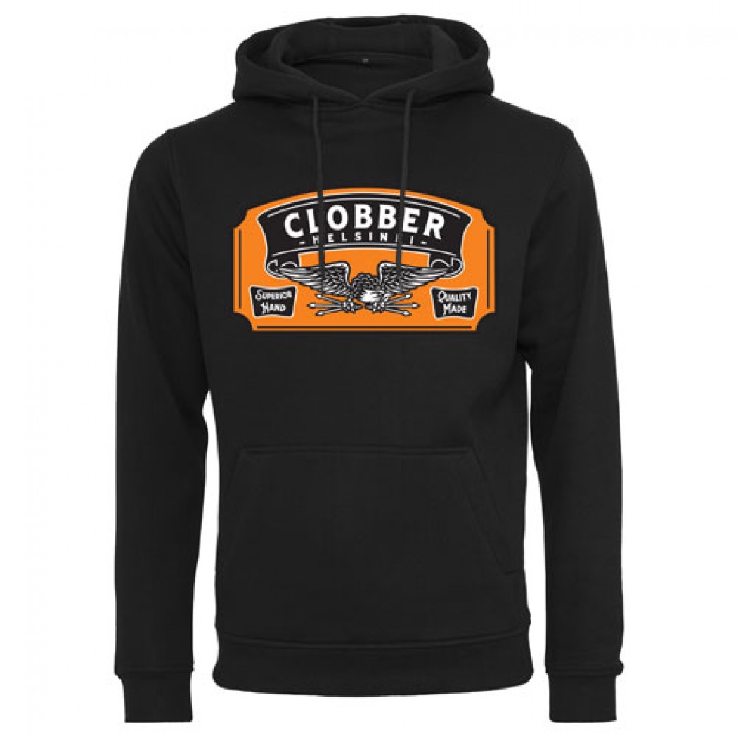 Clobber Helsinki Superior Pullover Hood Black Clobber Helsinki Superior Pullover Hood Black