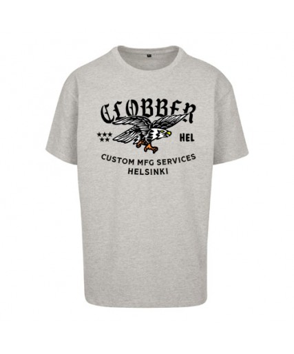 Clobber Helsinki Eagle III Oversize Tee Heather Grey Clobber Helsinki Eagle III Oversize Tee Heather Grey