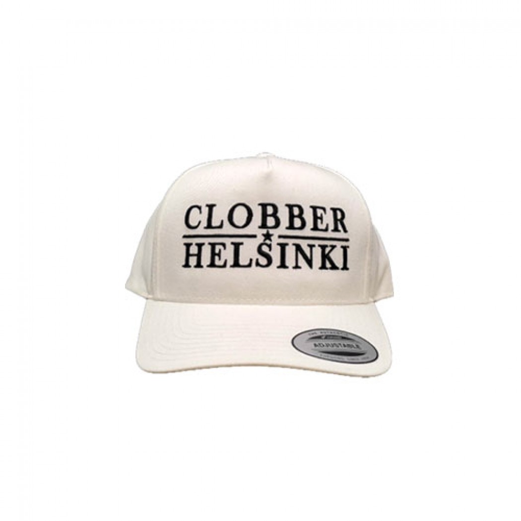 Clobber Helsinki Lone Star Curved Snapback Cap White