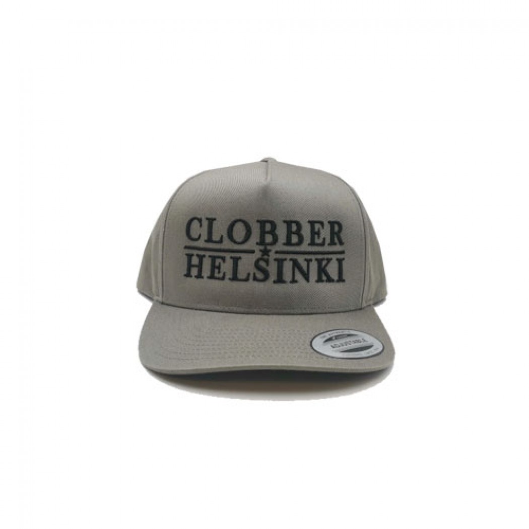 Clobber Helsinki Lone Star Curved Snapback Cap Grey