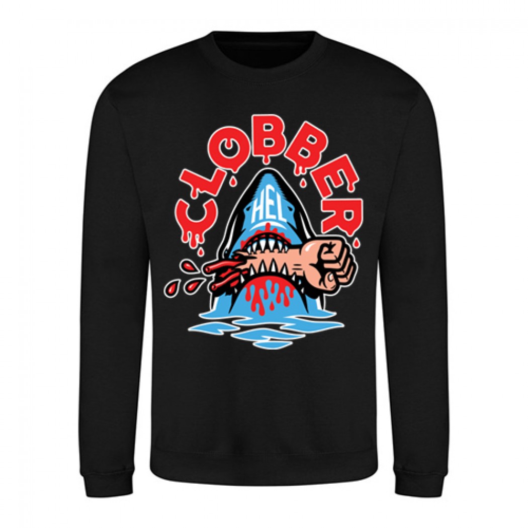 Clobber Helsinki Shark Bait Crewneck Black