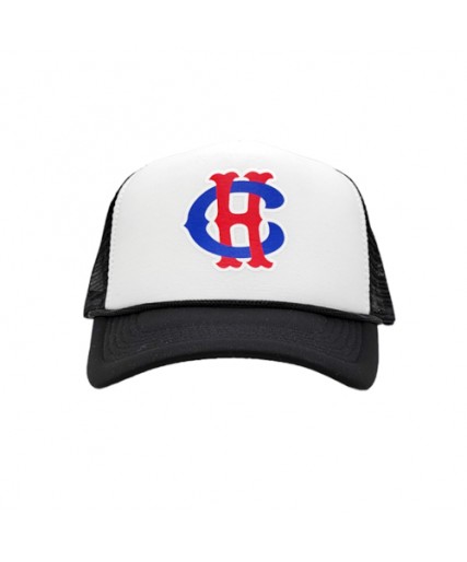 Clobber Helsinki CH logo Baseball Cap Trucker high profile Black/white Clobber Helsinki CH logo Baseball Cap Trucker high profile Black/white