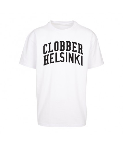 Clobber Helsinki College Logo Oversize Heavy Tee White Clobber Helsinki College Logo Oversize Heavy Tee White