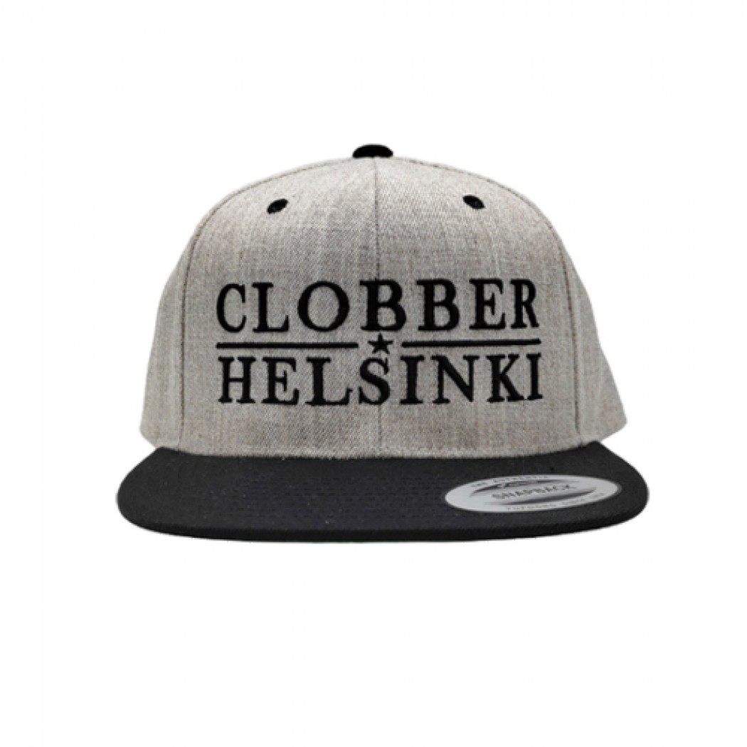 Clobber Helsinki Lone Star Snapback Cap Grey/Black
