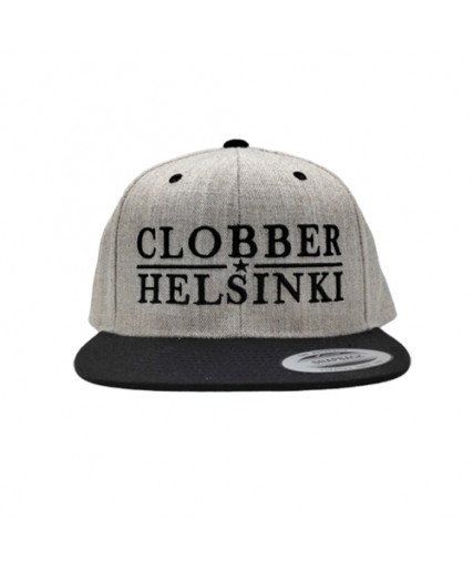 Clobber Helsinki Lone Star Snapback Cap Grey/Black
