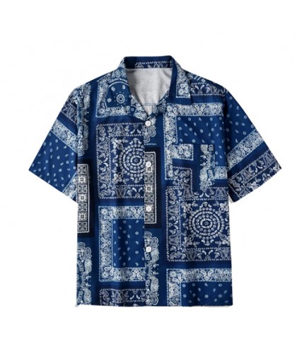 Clobber Helsinki Paisley Print Shirt Blue