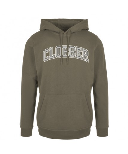 Clobber Helsinki College Logo Basic Hoody Olive Clobber Helsinki College Logo Basic Hoody Olive