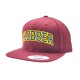 Clobber Helsinki College Logo Snapback Cap Maroon