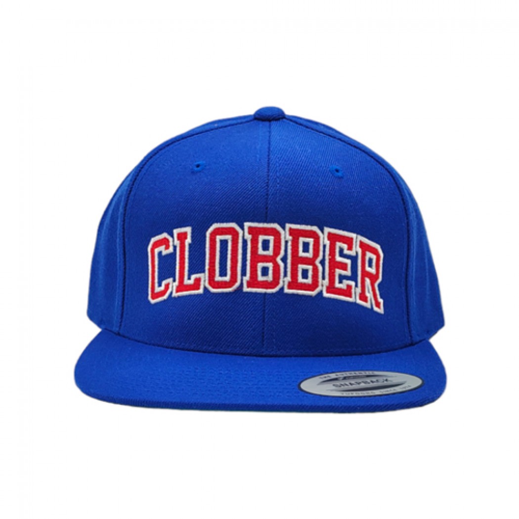 Clobber Helsinki College Logo Snapback Cap Royal Clobber Helsinki College Logo Snapback Cap Royal