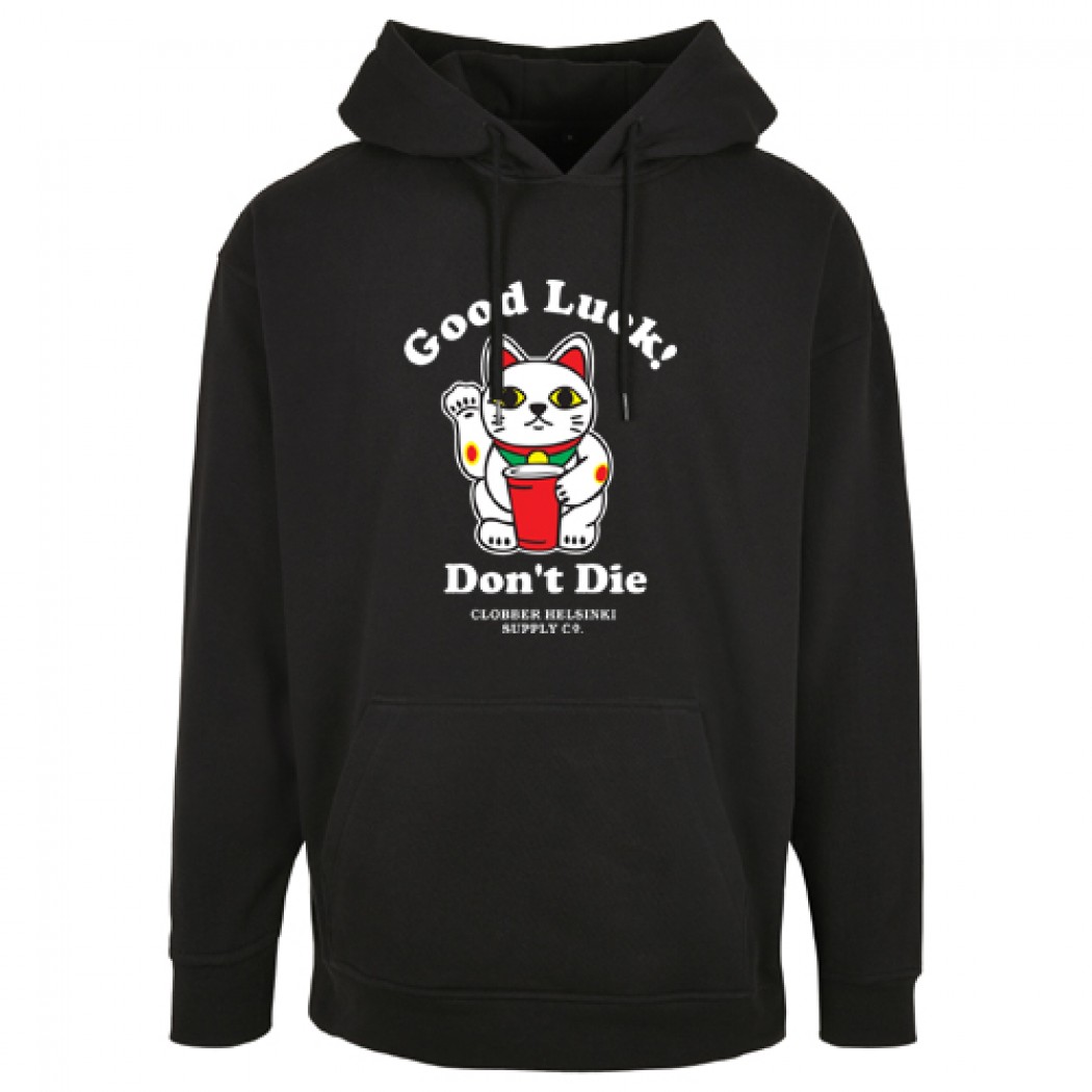 Clobber Helsinki Good Luck Oversize Hoody Black