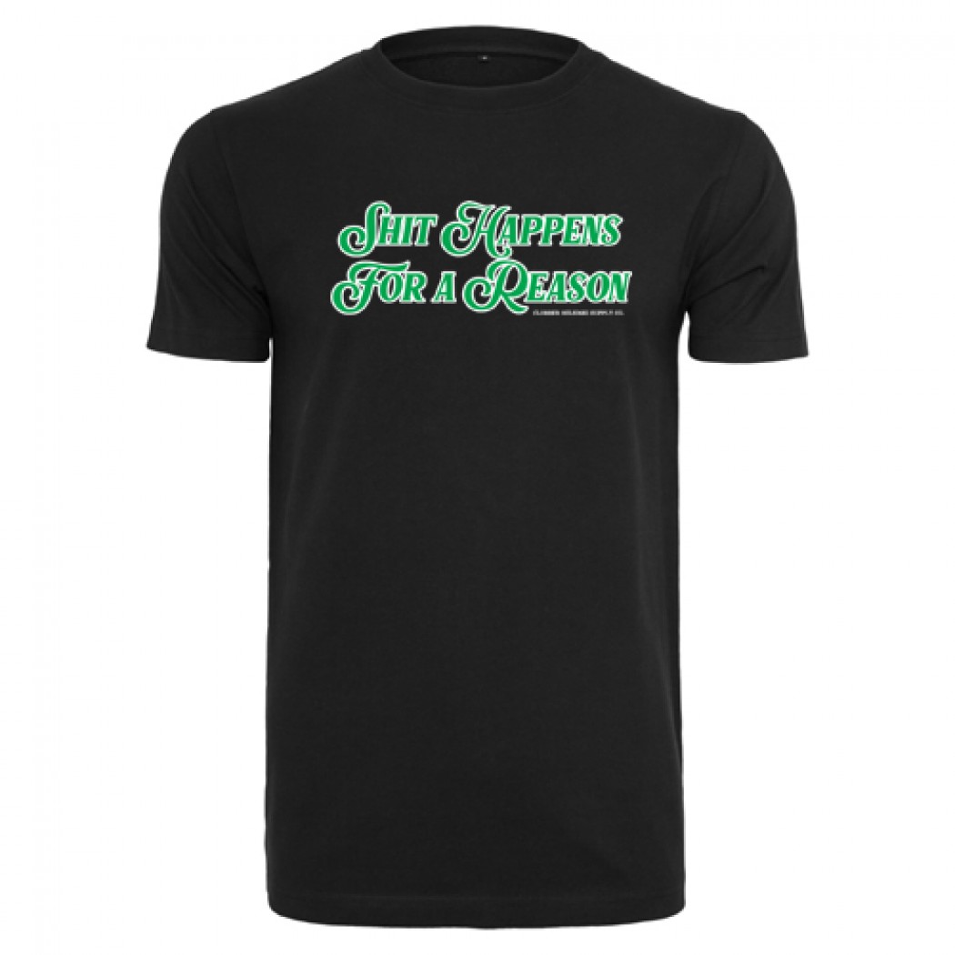 Clobber Helsinki Shit Happens Fitted Tee Black