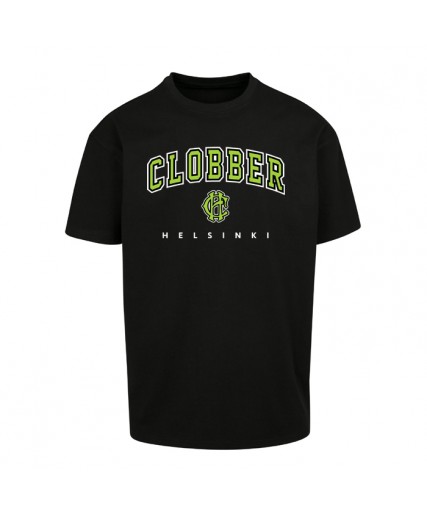 Clobber Helsinki Neon Collegelogo Oversize Tee Black Clobber Helsinki Neon Collegelogo Oversize Tee Black