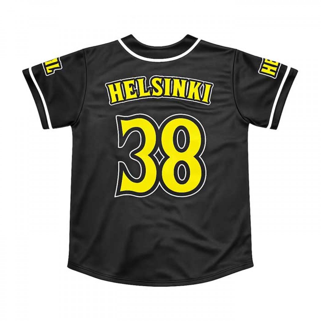 Clobber Helsinki Baseball Jersey Black/Yellow