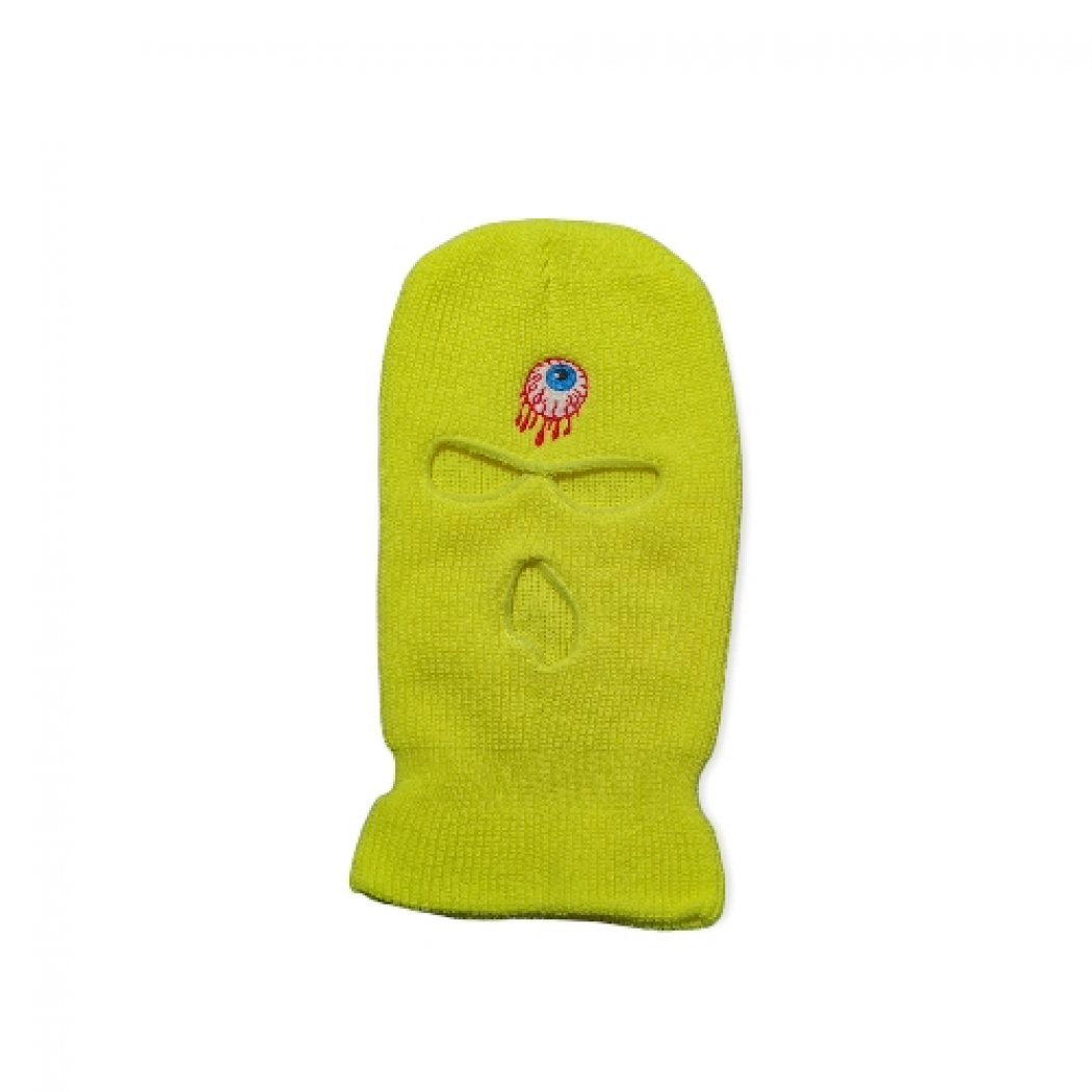 Bloody Eye Knitted Commando Beanie Fluorescent Yellow Bloody Eye Knitted Commando Beanie Fluorescent Yellow