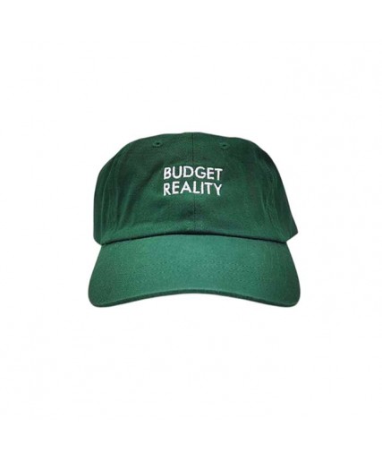 Budget Reality Cotton 6 Panel Dad Cap Bottle Green