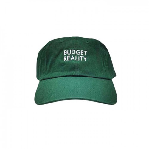 Budget Reality Cotton 6 Panel Dad Cap Bottle Green