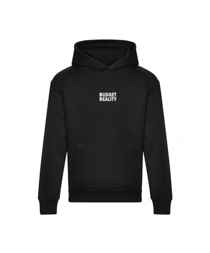 Budget Reality – Oversized Heavyweight Hoodie Black