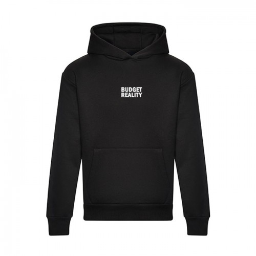 Budget Reality – Oversized Heavyweight Hoodie Black