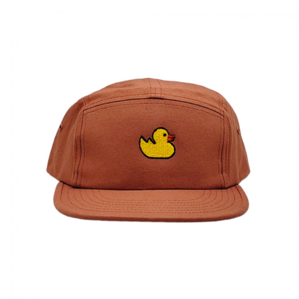 Duck 5 Panel Canvas Cap Terracotta